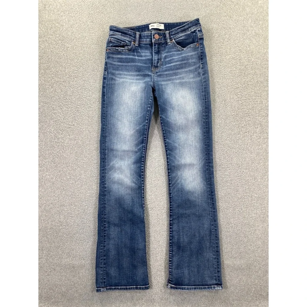 BKE Payton Boot Cut Jeans Womens 26 (Fits 28) Blue Low Rise Medium Wash Denim